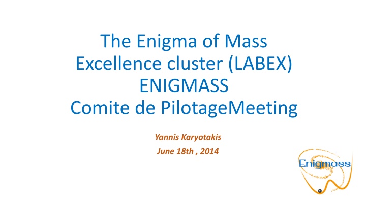 the enigma of mass excellence cluster labex