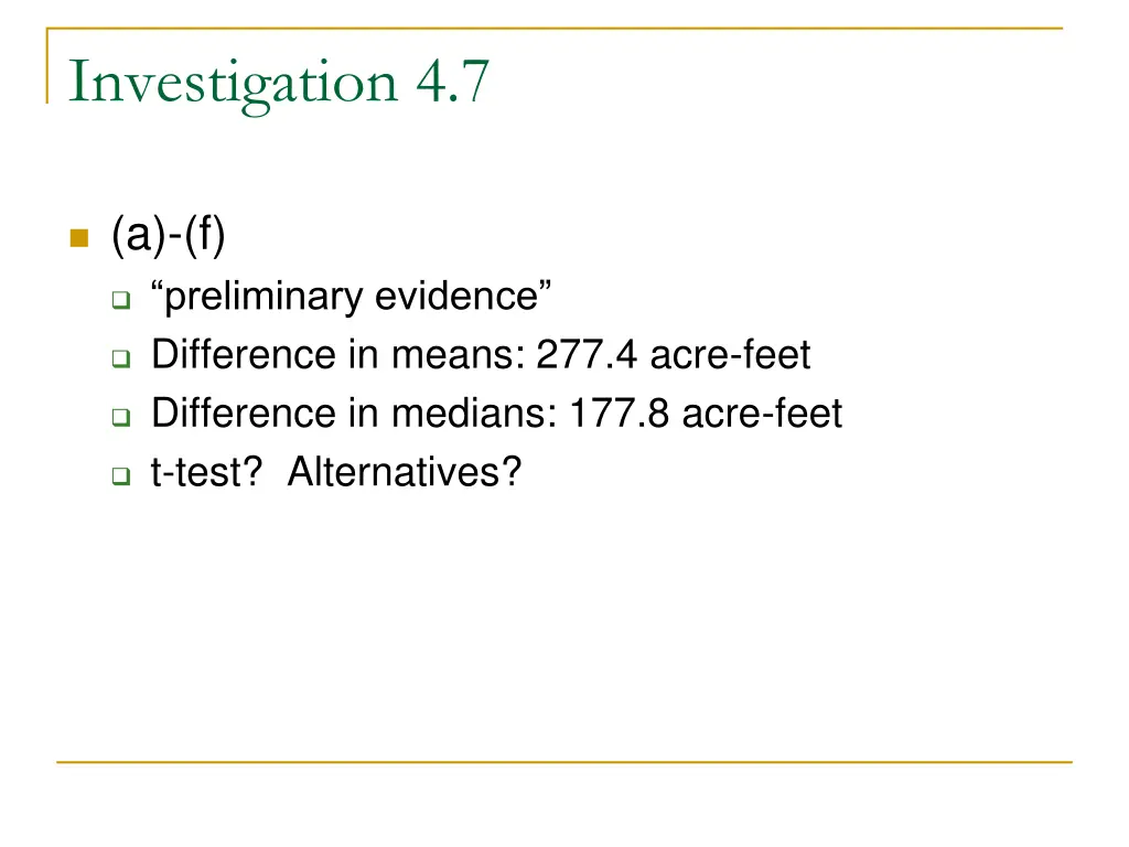 investigation 4 7