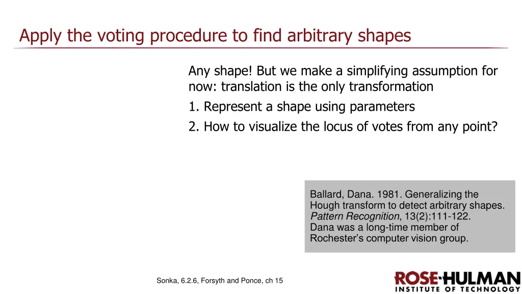 apply the voting procedure to find arbitrary