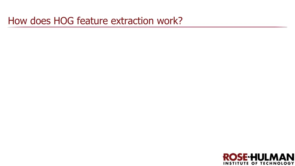 how does hog feature extraction work