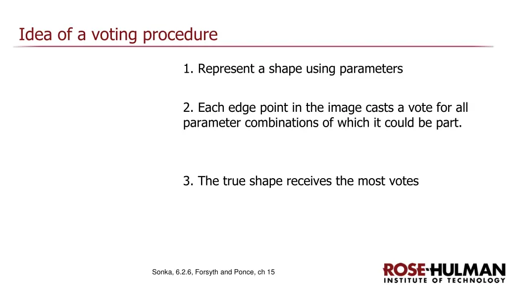 idea of a voting procedure