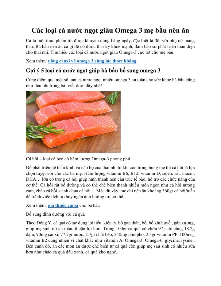 c c lo i c n c ng t gi u omega 3 m b u n n n