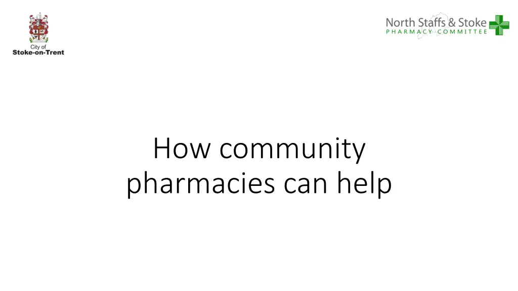 how community pharmacies can help