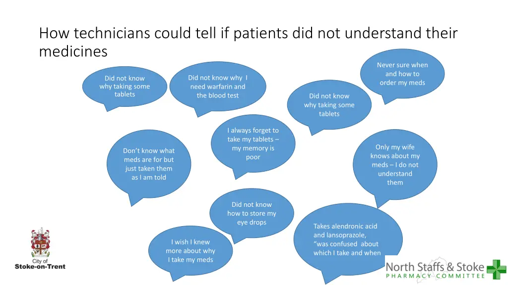 how technicians could tell if patients