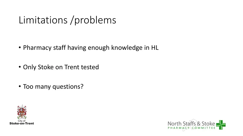 limitations problems