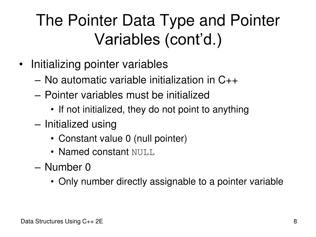 the pointer data type and pointer variables cont d 3