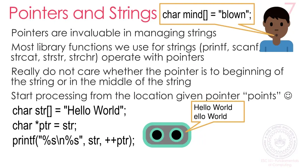 pointers and strings pointers are invaluable