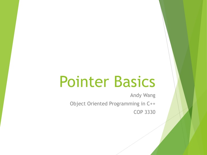 pointer basics