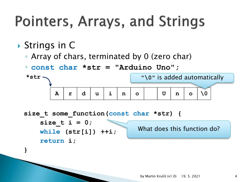 strings in c array of chars terminated by 0 zero
