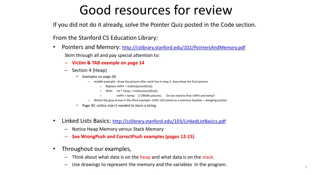 good resources for review