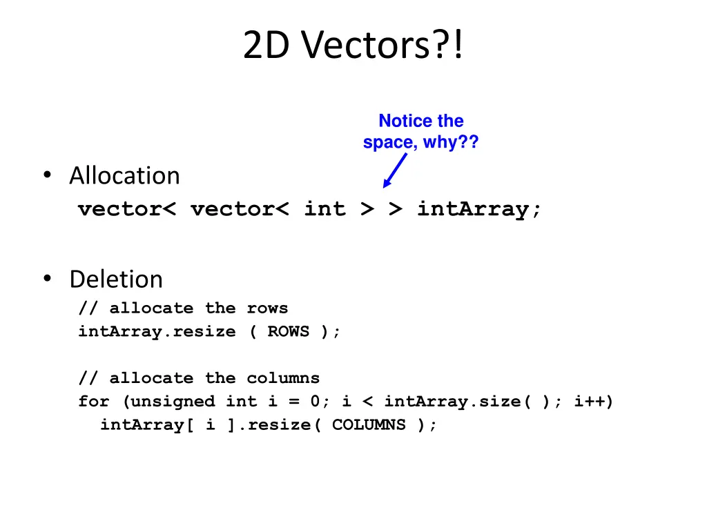 2d vectors