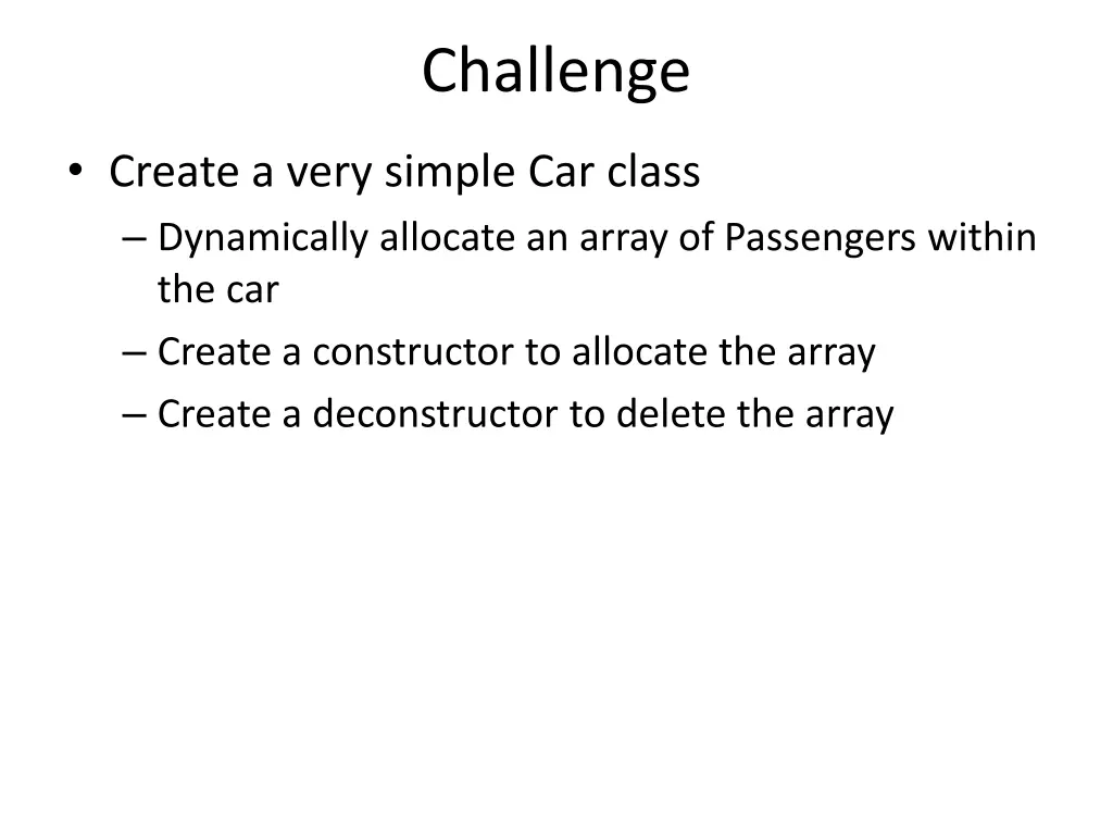 challenge