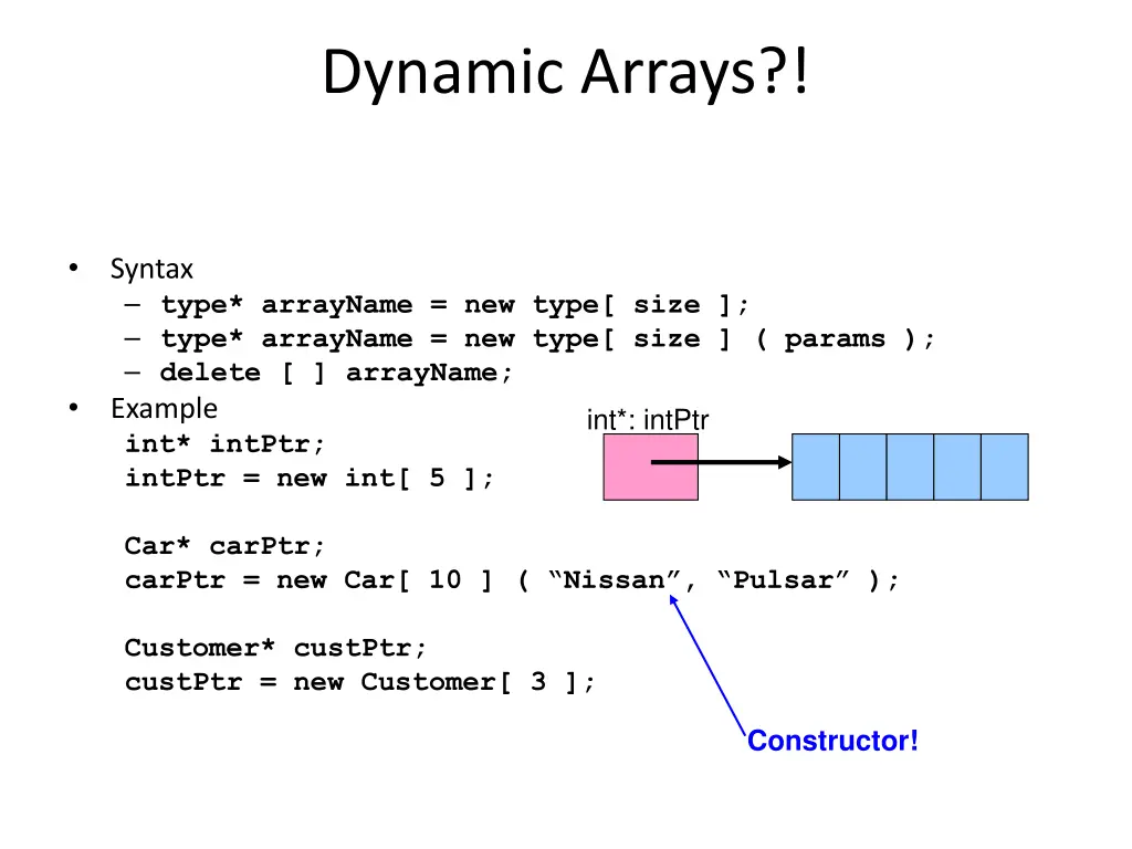 dynamic arrays 1