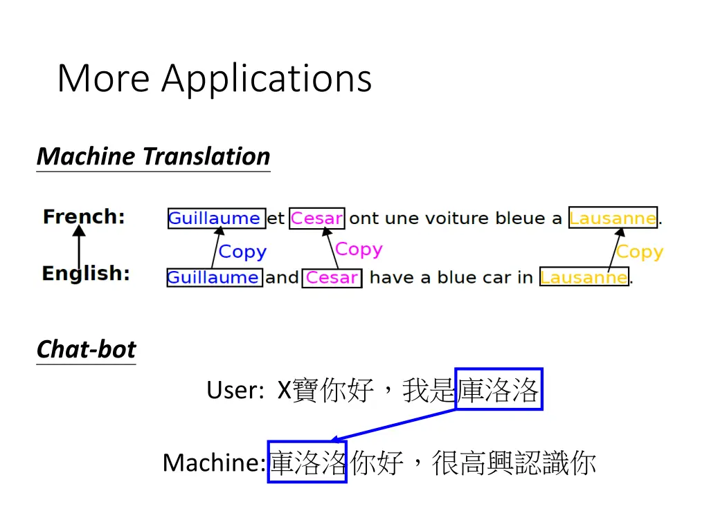 more applications
