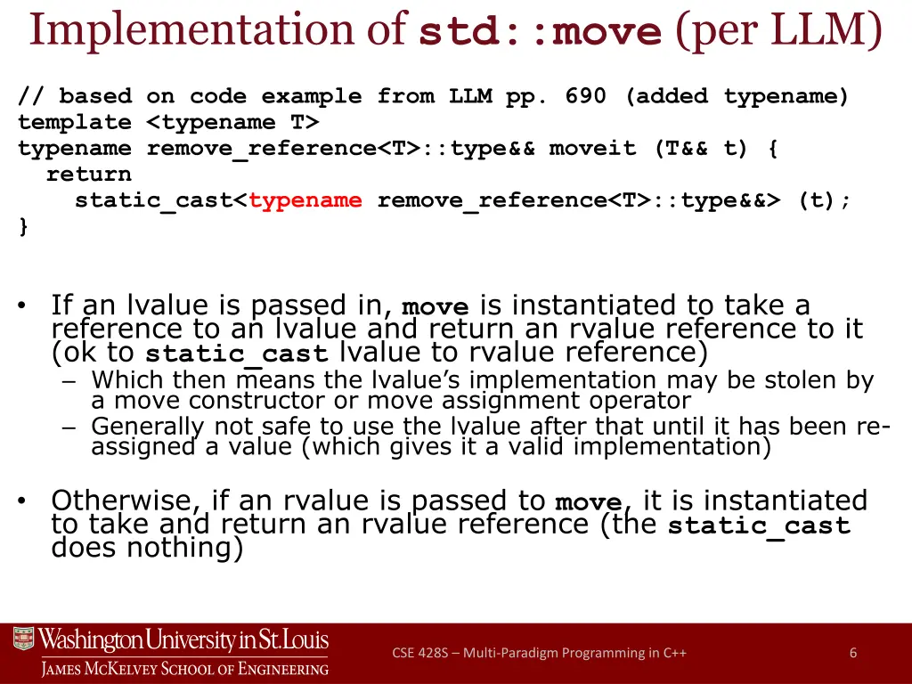 implementation of std move per llm
