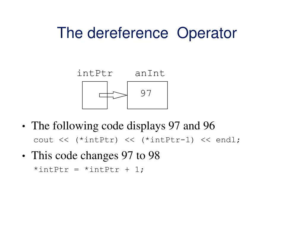 the dereference operator
