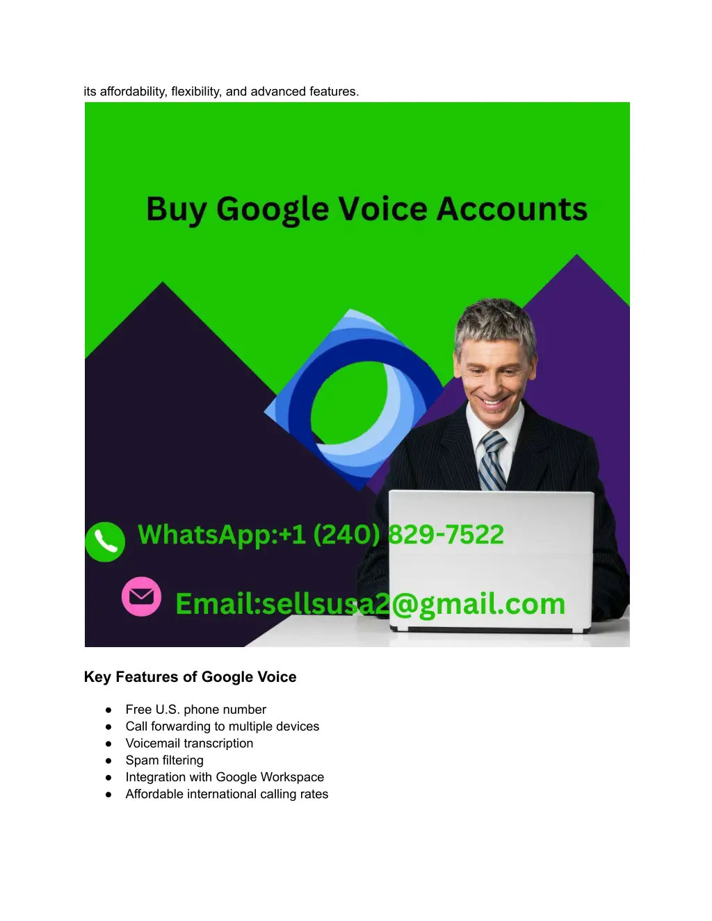 its affordability flexibility and advanced