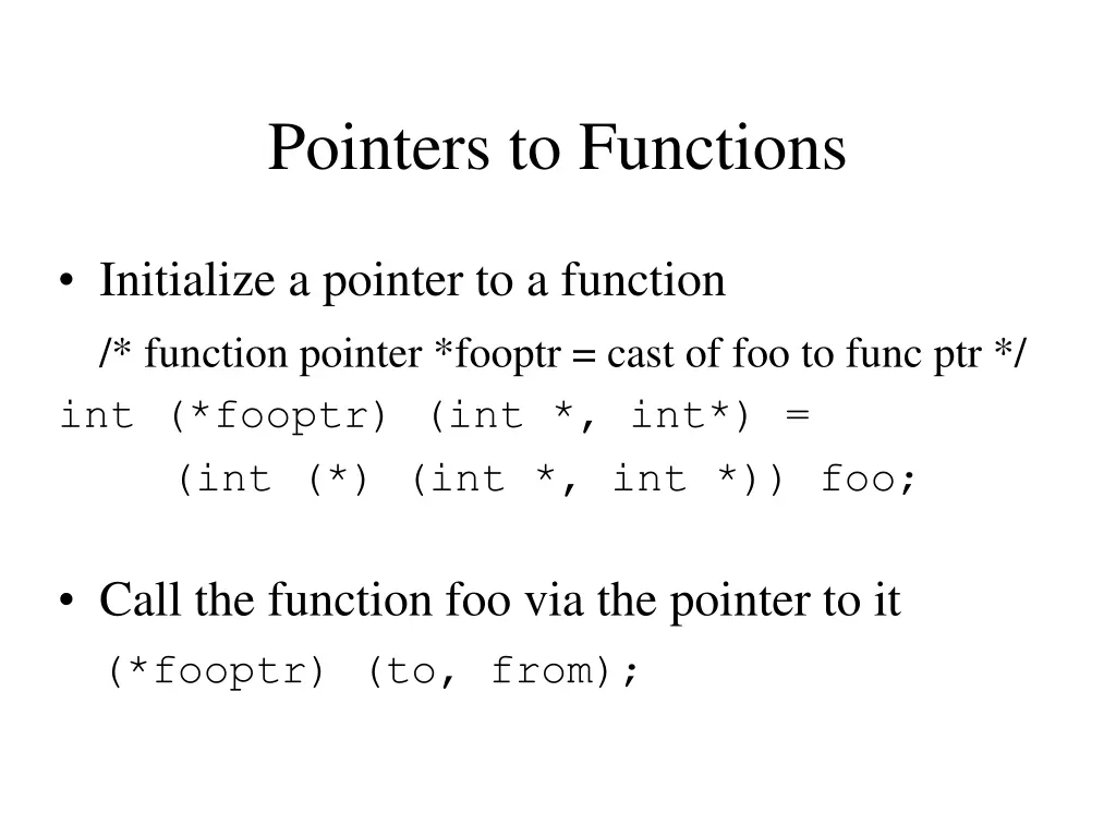 pointers to functions 1