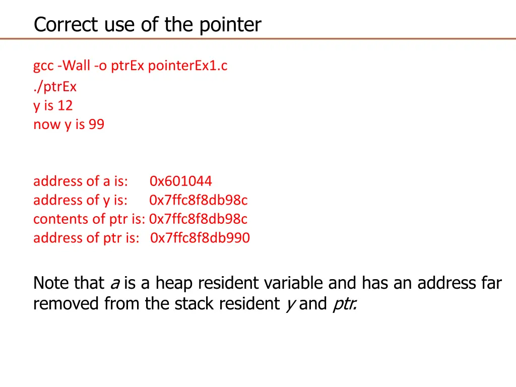 correct use of the pointer 3
