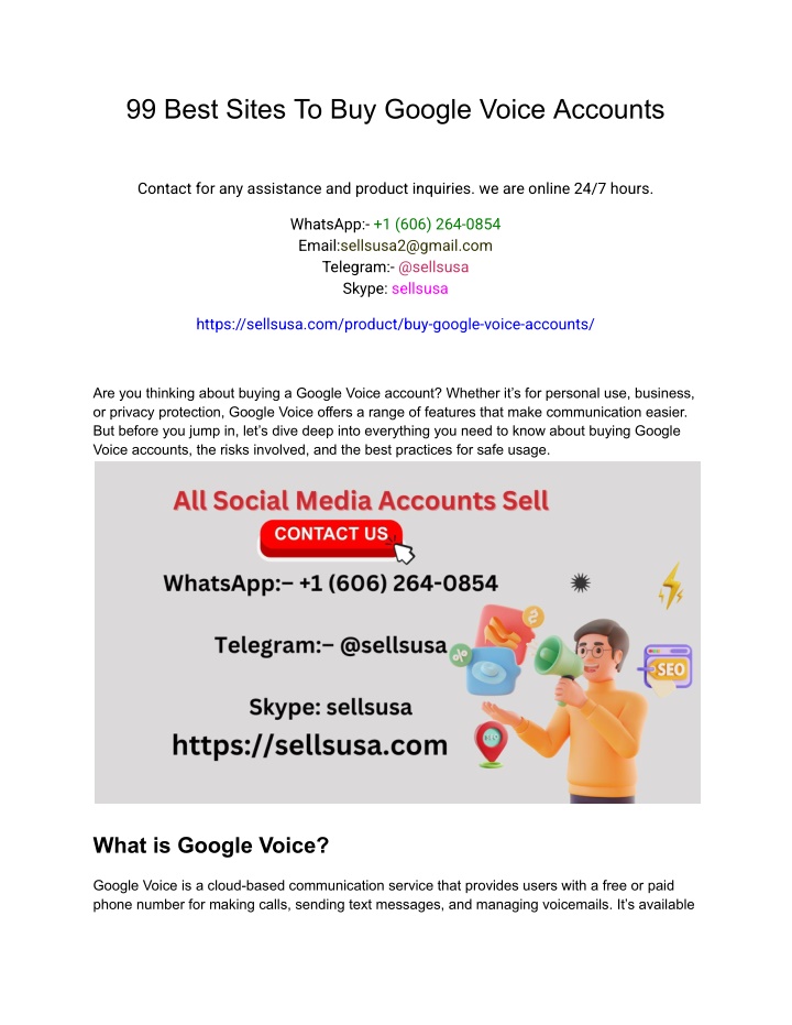 99 best sites to buy google voice accounts