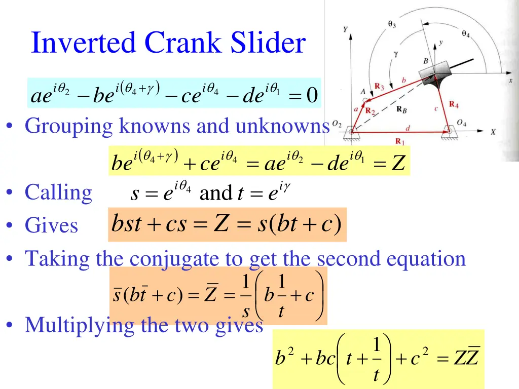 inverted crank slider
