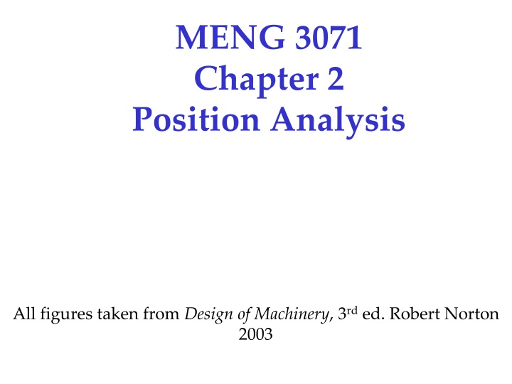 meng 3071 chapter 2 position analysis
