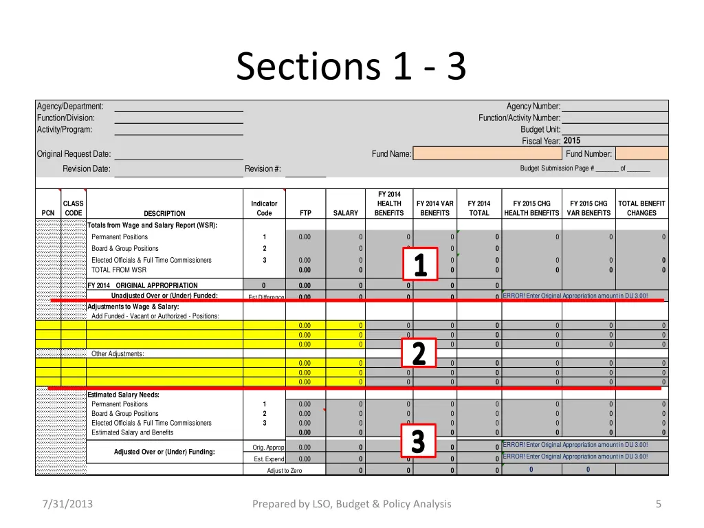 sections 1 3