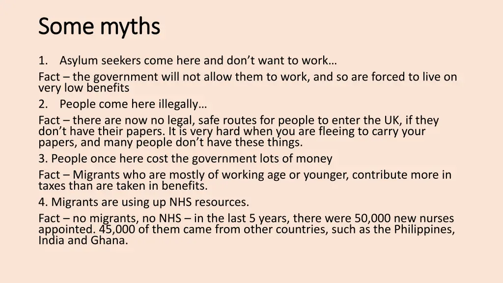some myths some myths
