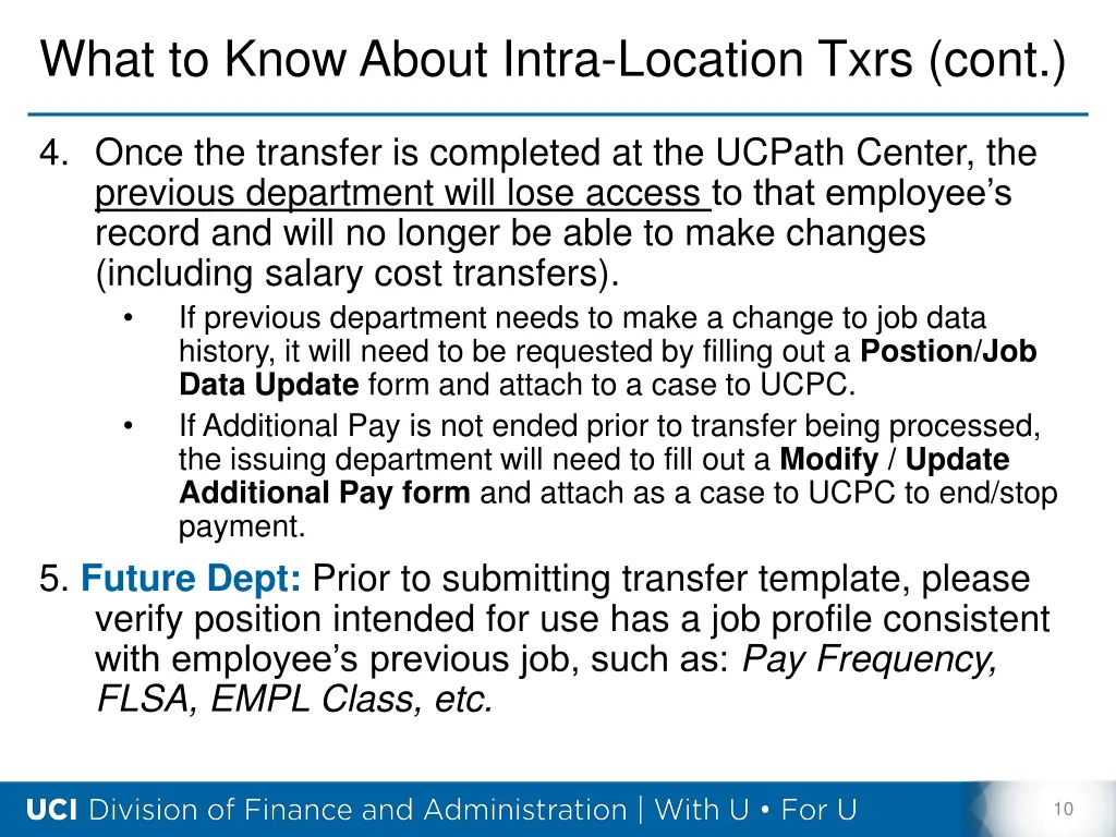 what to know about intra location txrs cont