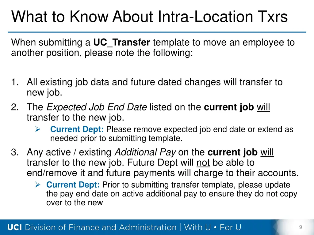 what to know about intra location txrs