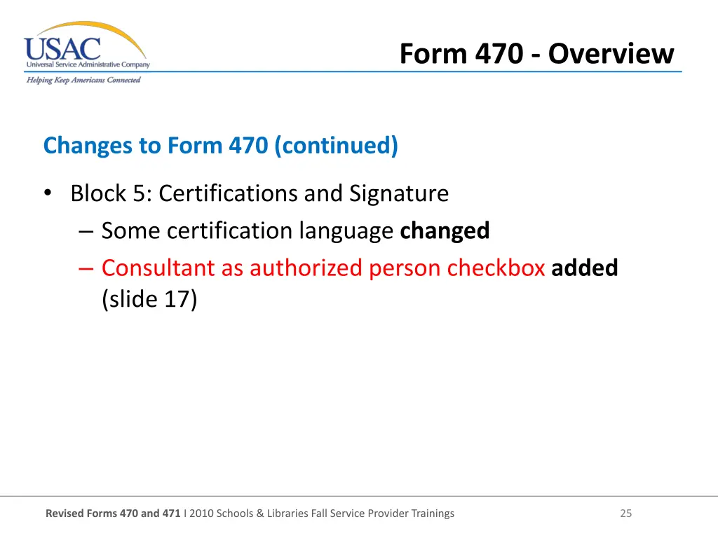 form 470 overview 2