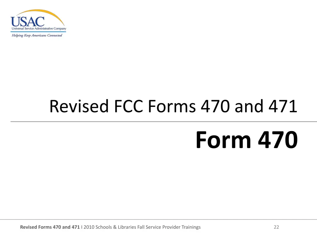revised fcc forms 470 and 471 1