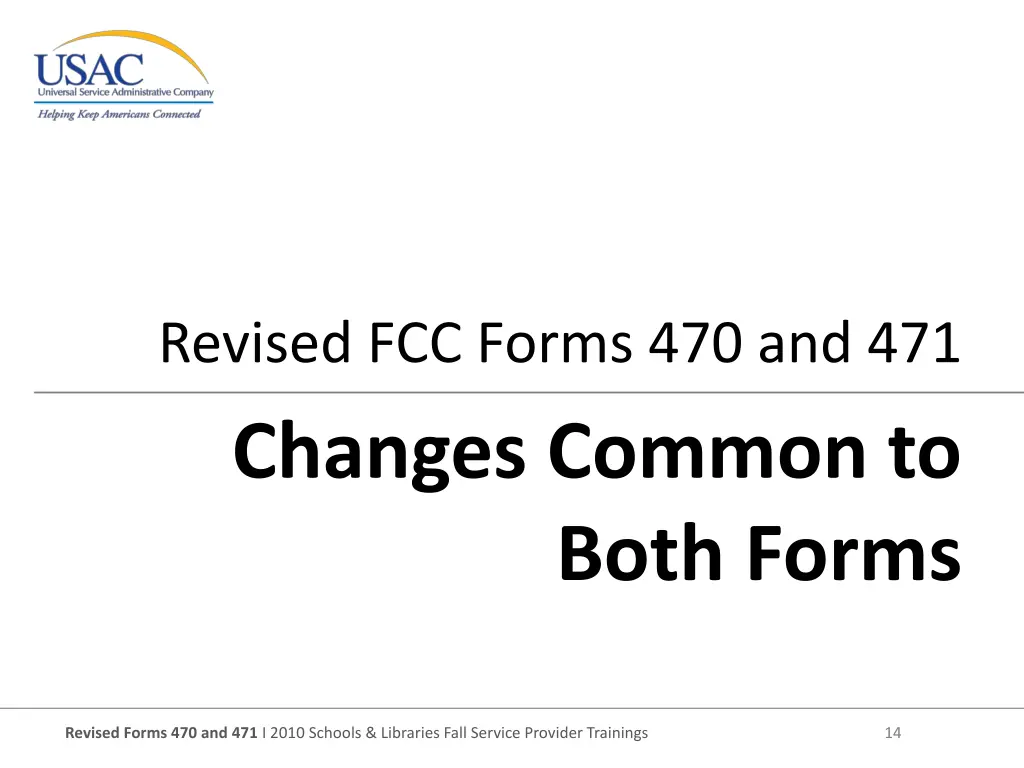 revised fcc forms 470 and 471