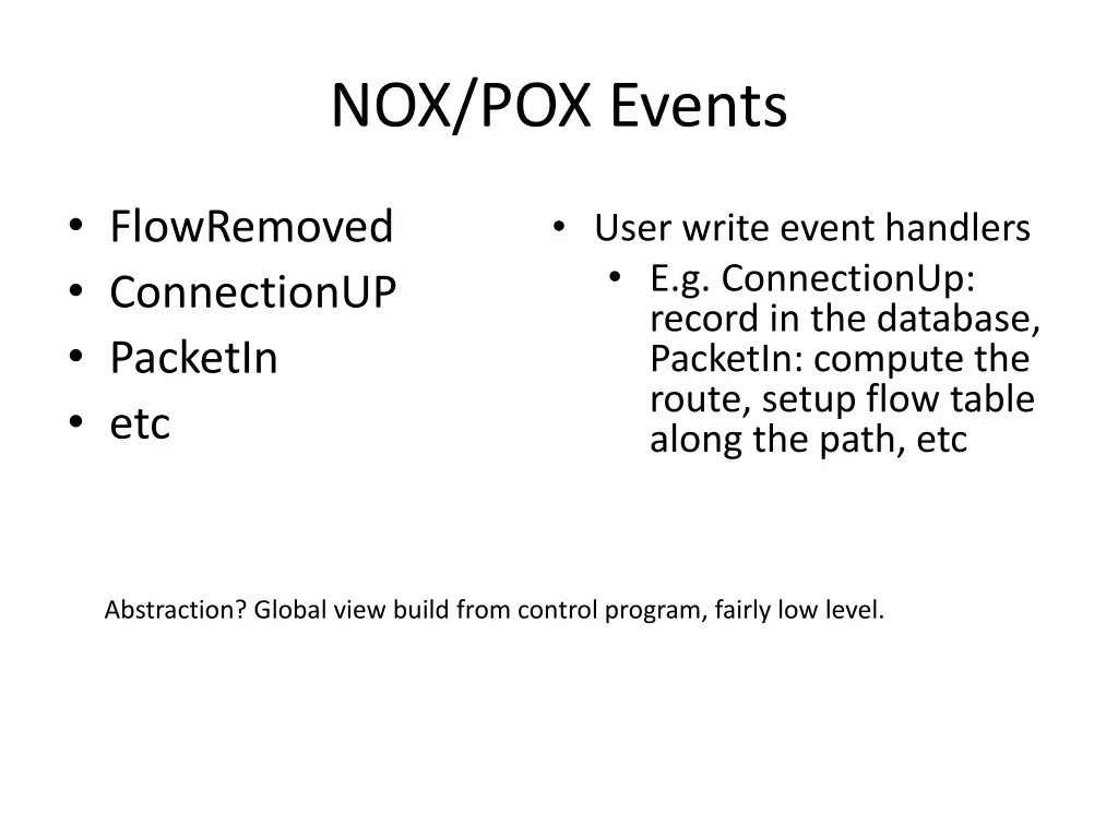 nox pox events