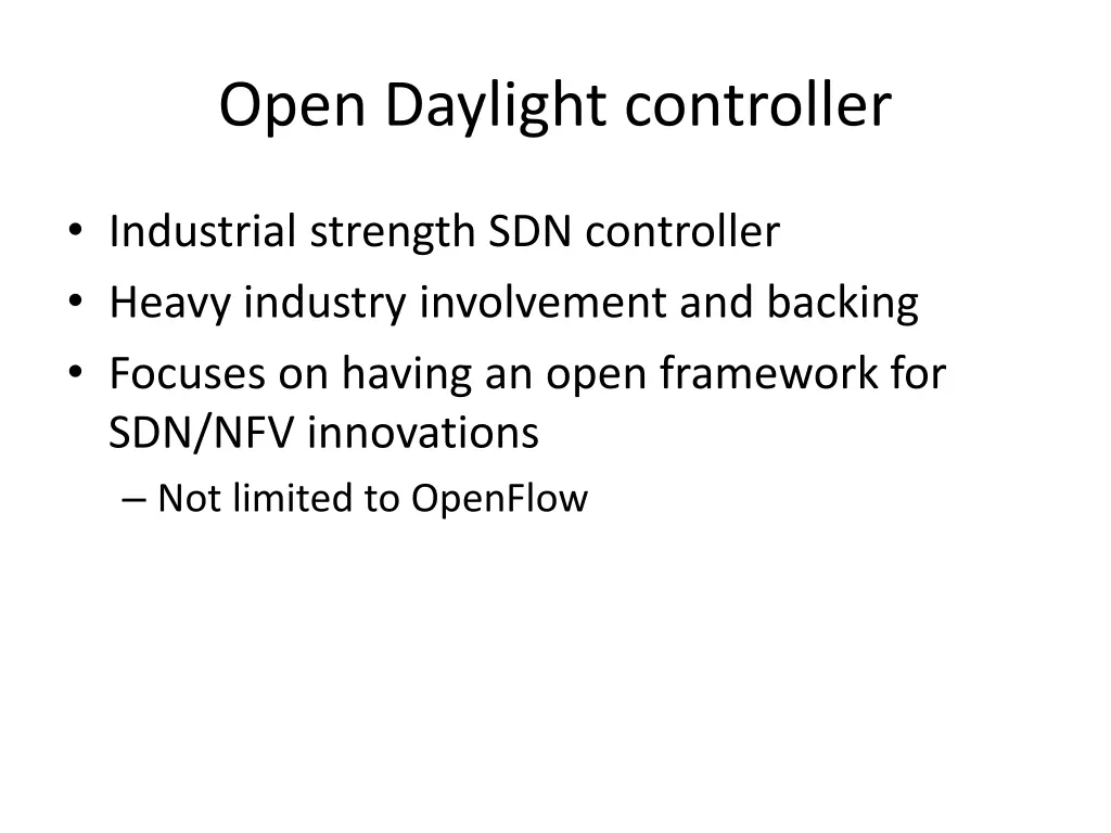 open daylight controller