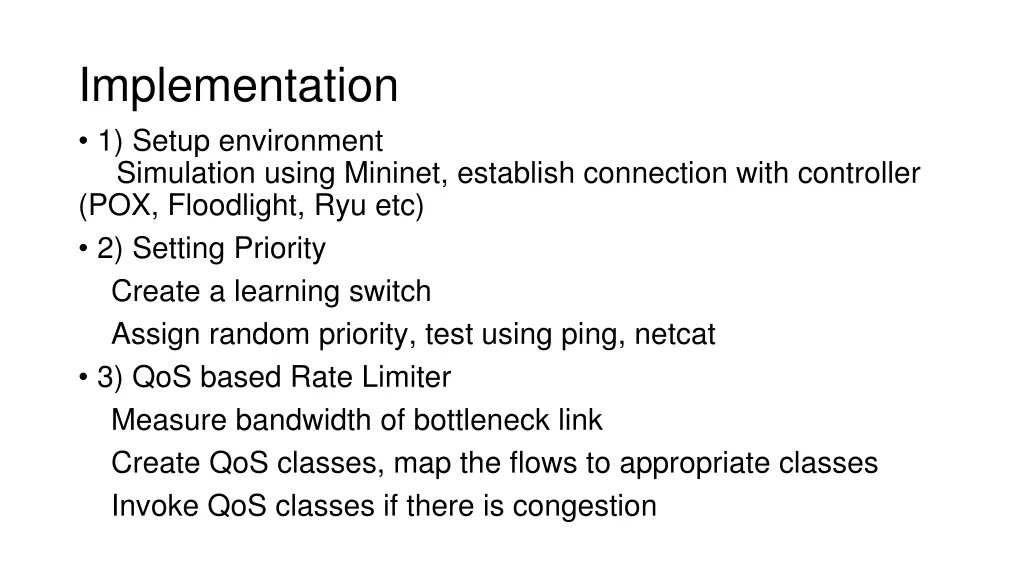 implementation 1 setup environment simulation