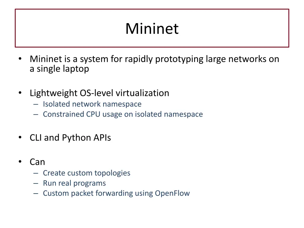 mininet