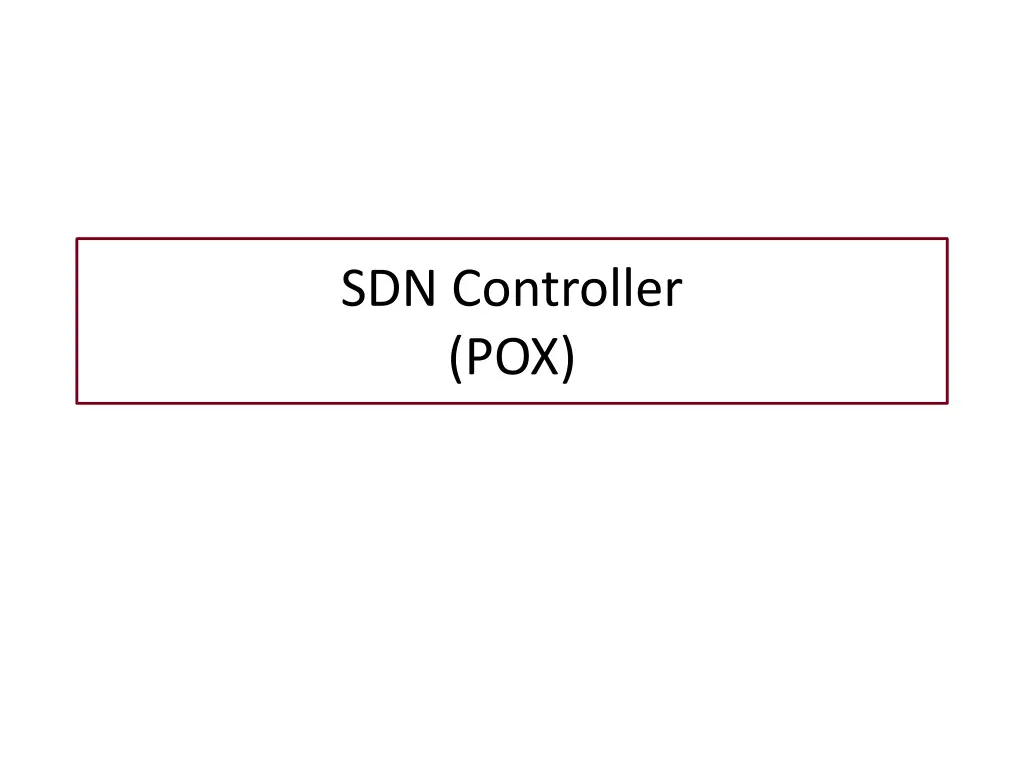 sdn controller pox