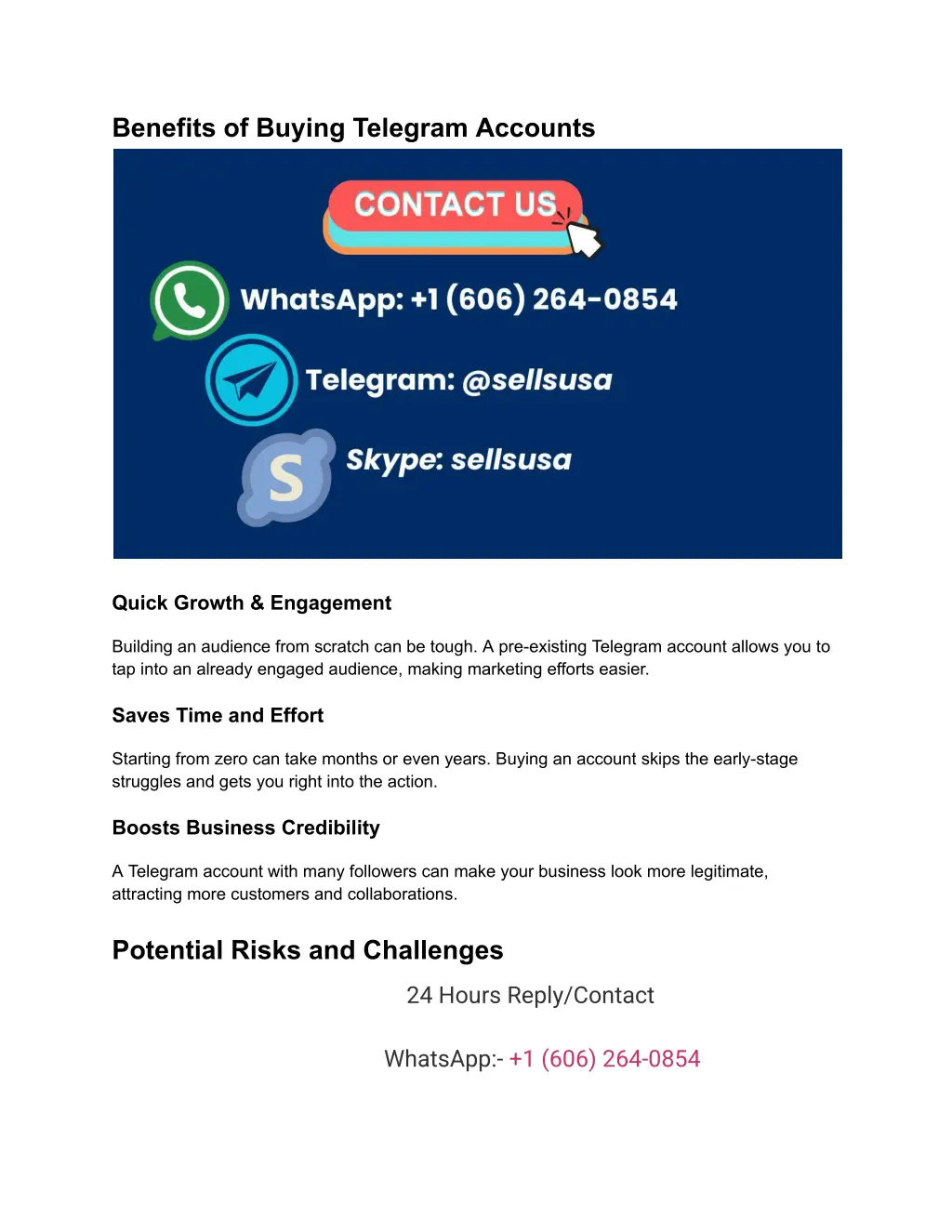 benefits of buying telegram accounts