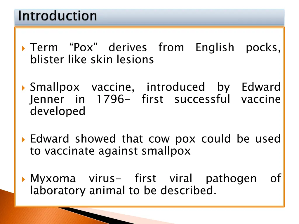 term pox derives from english pocks blister like