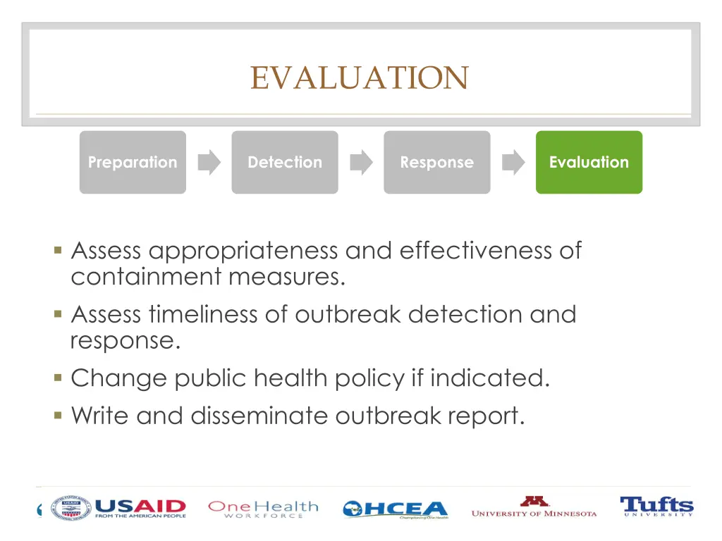 evaluation