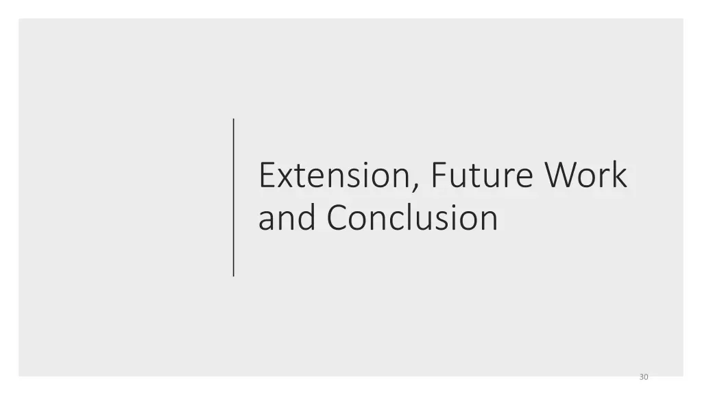 extension future work and conclusion