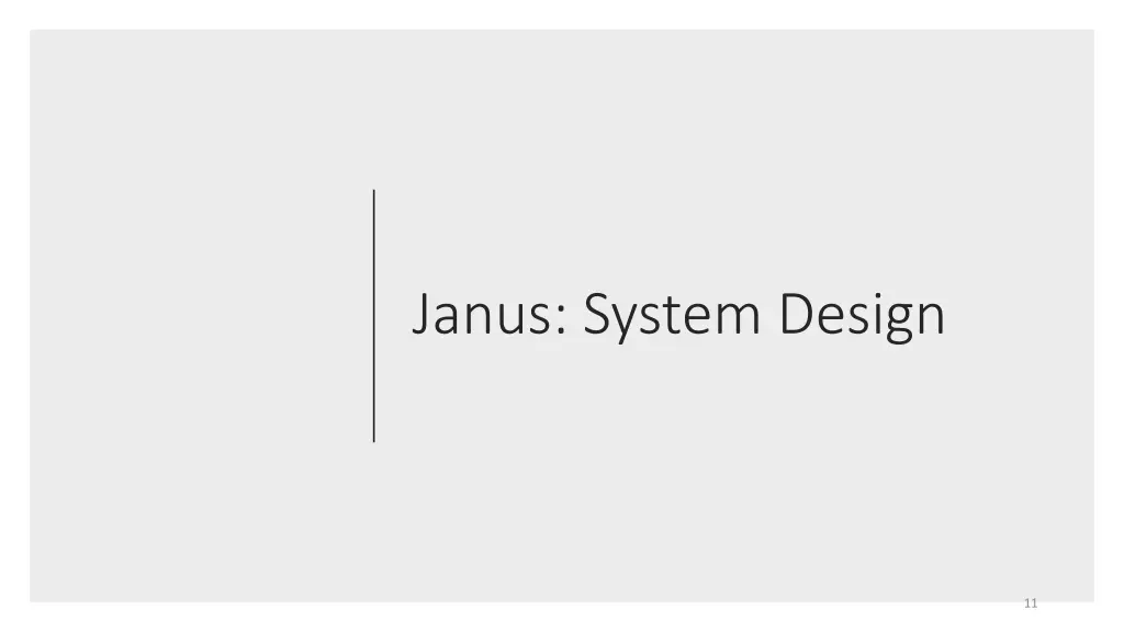 janus system design