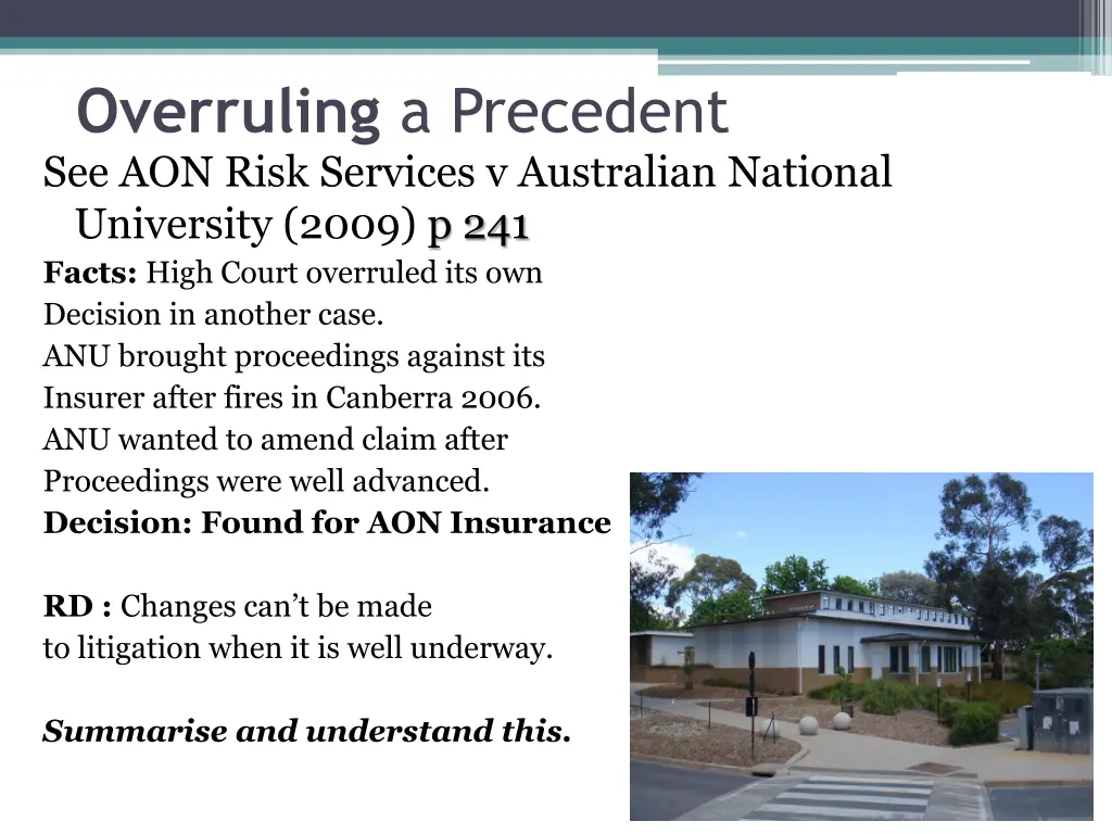 overruling a precedent see aon risk services