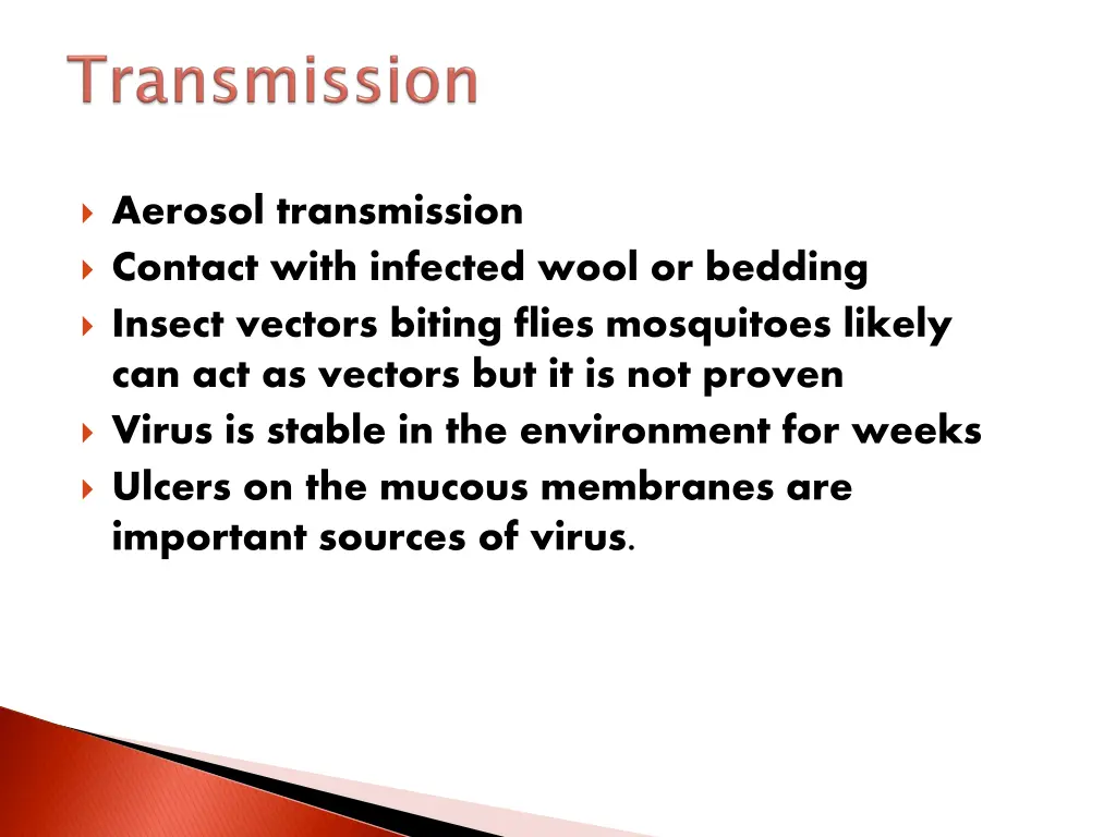aerosol transmission