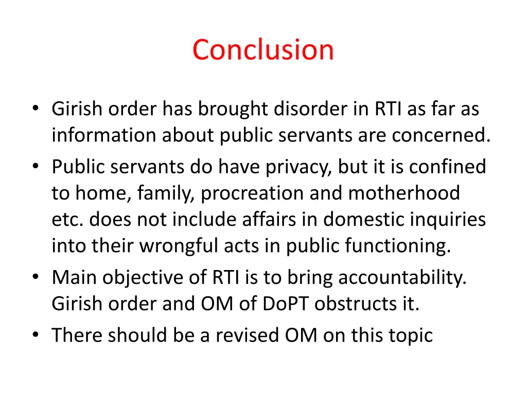 conclusion