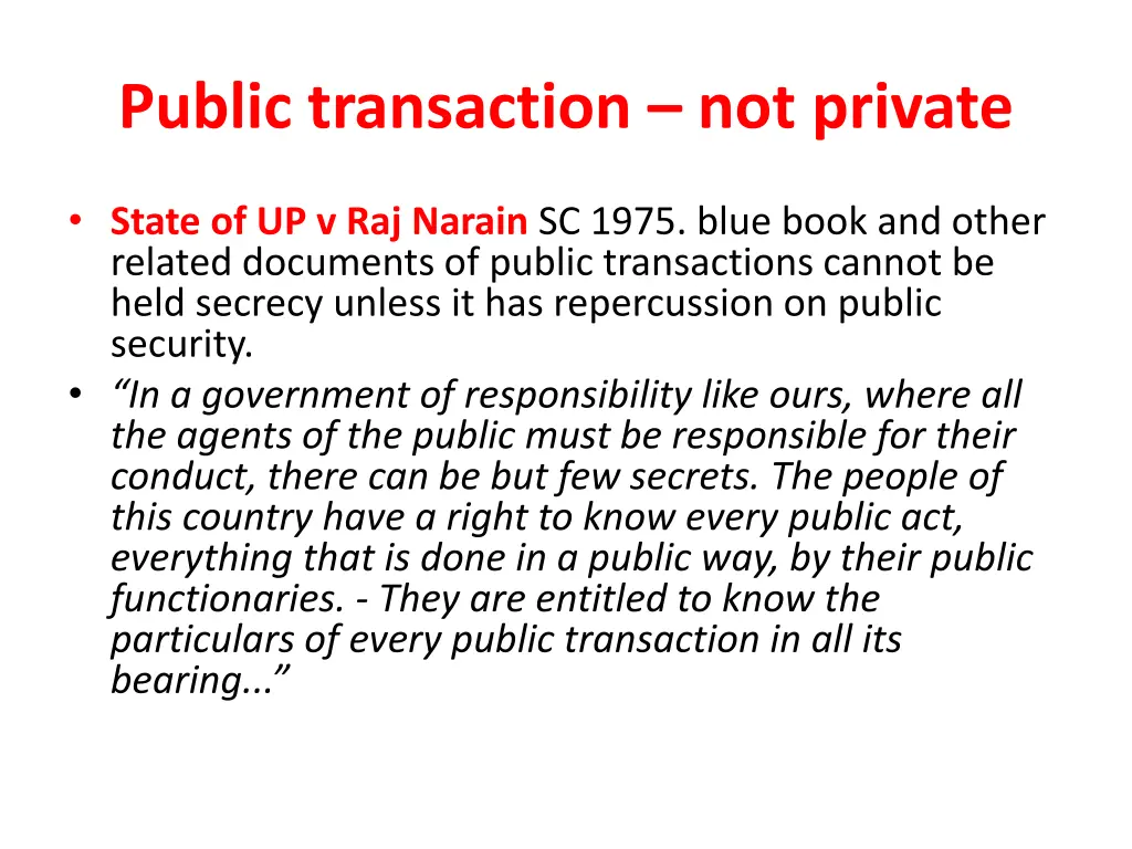 public transaction not private