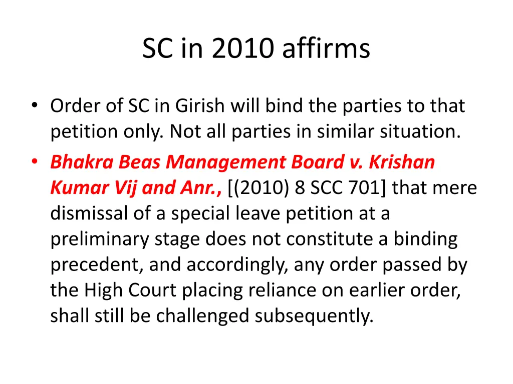 sc in 2010 affirms