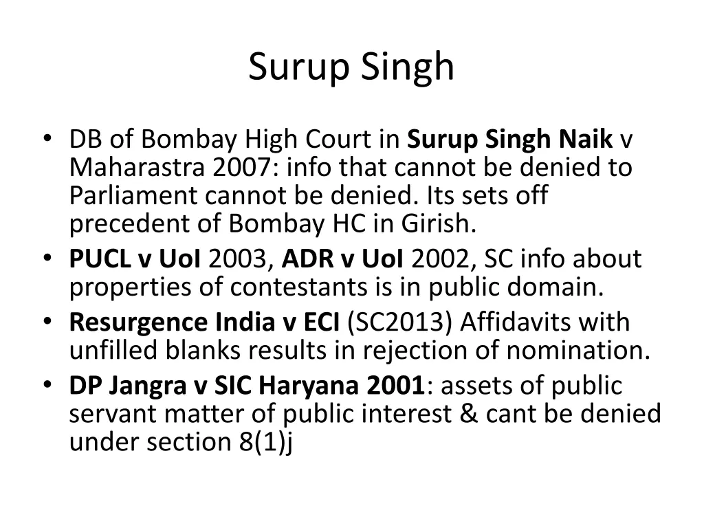 surup singh
