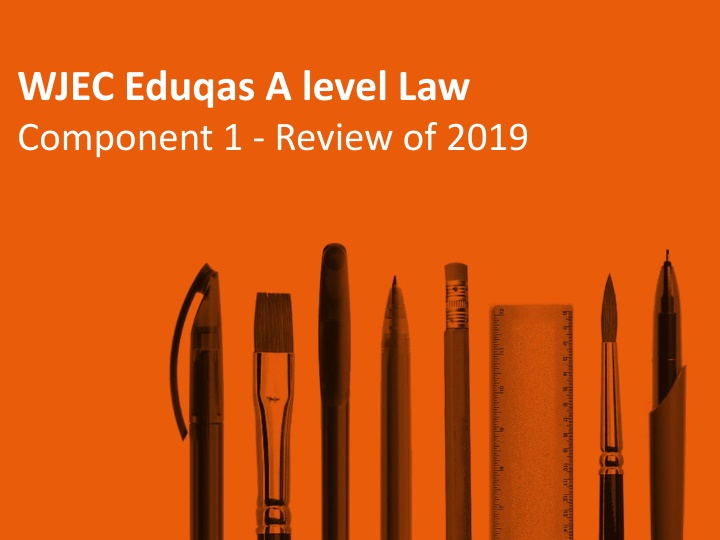 wjec eduqas a level law component 1 review of 2019